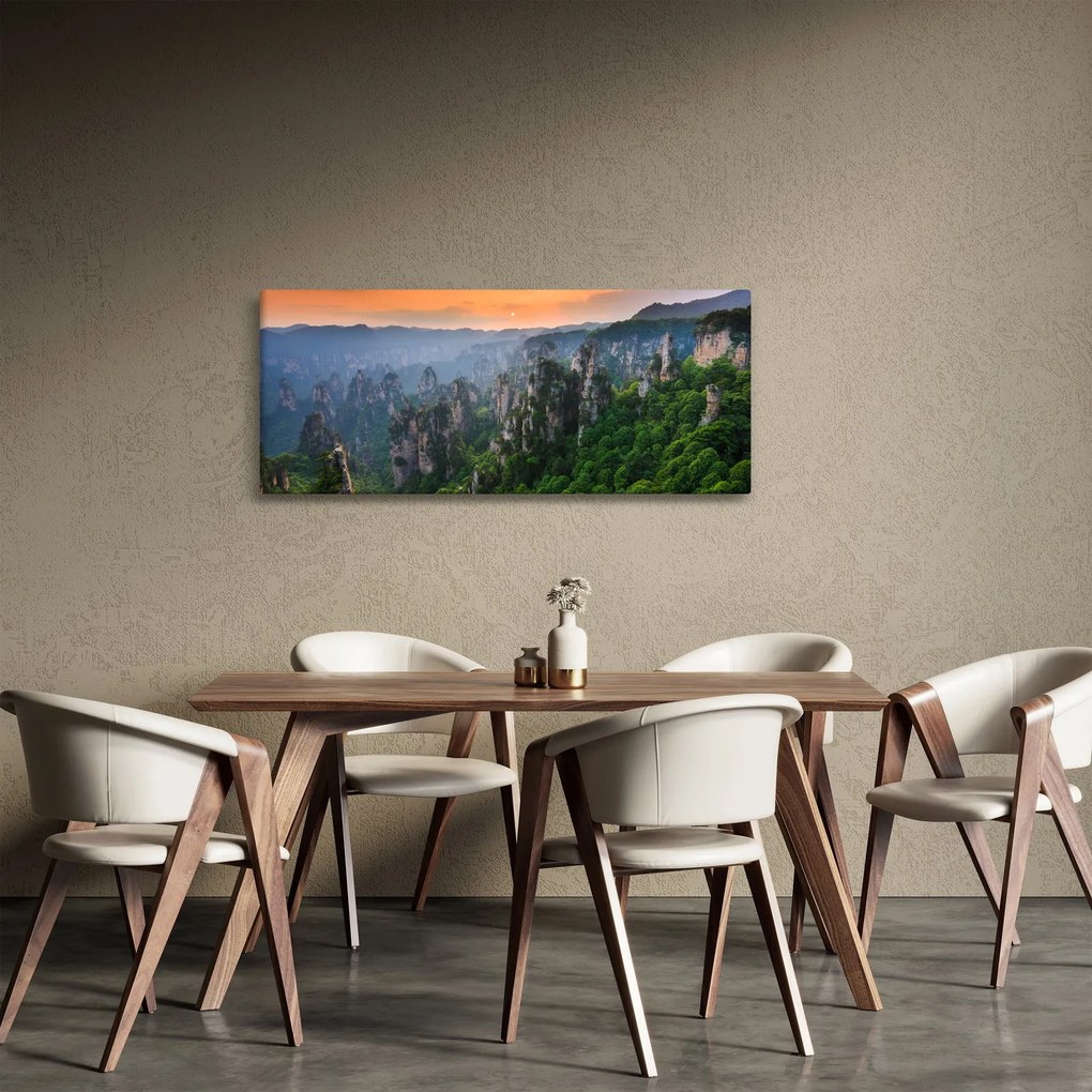 Kép - Zhangjiajie Nemzeti Erdei Park (120x50 cm)