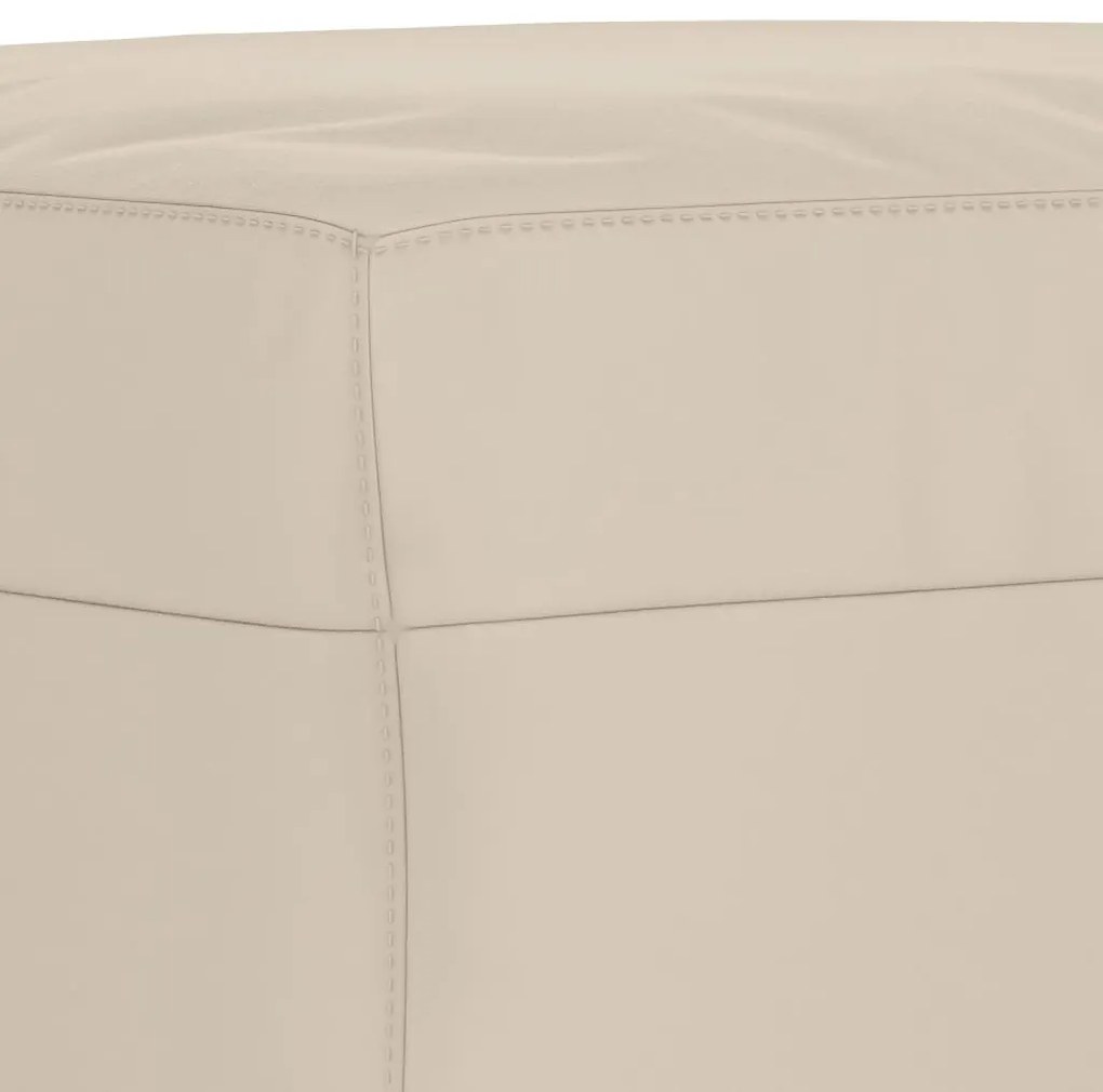 krémszínű mikroszálas szövet pad 100 x 35 x 41 cm