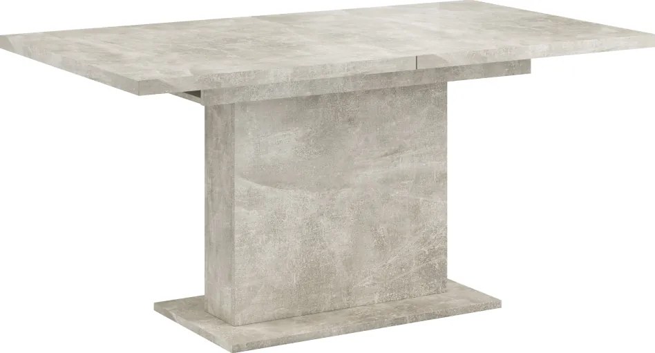 Kihúzható étkezőasztal, beton, 160-200x90 cm, BOBA