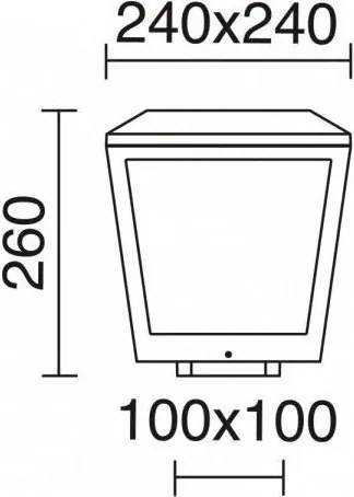 NOVOLUX 911A-L0118A-04 BLED Modern Kültéri Állólámpa Antracit, Átlátszó LED IP65