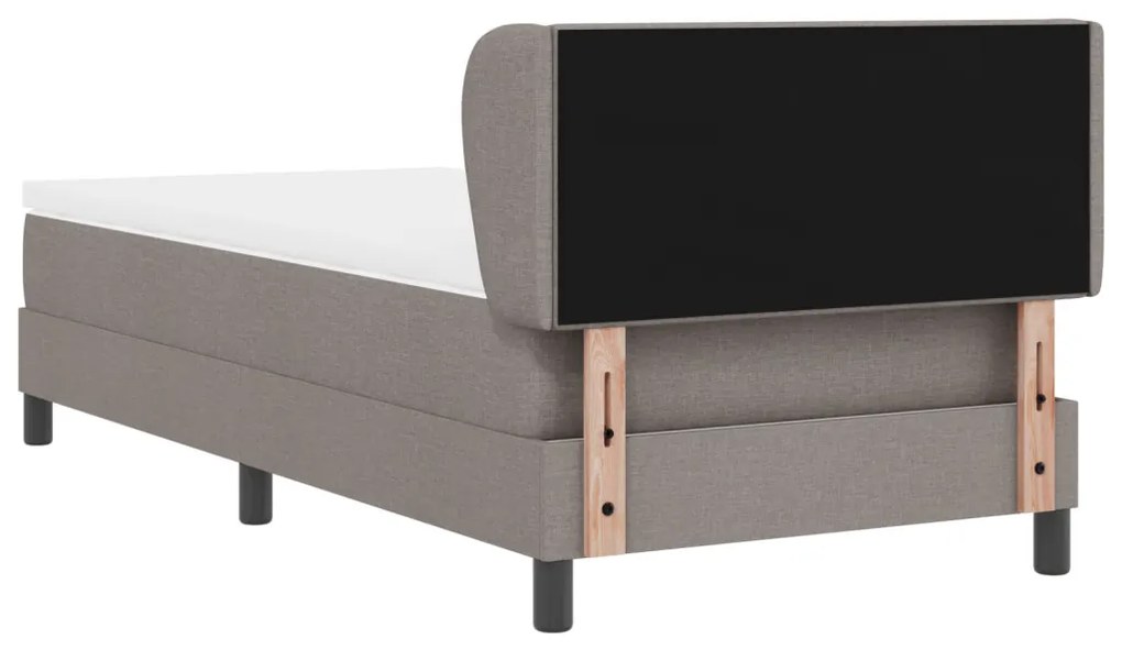 Boxspring Ágy Matresszel Taupe 90x200 cm Szövet
