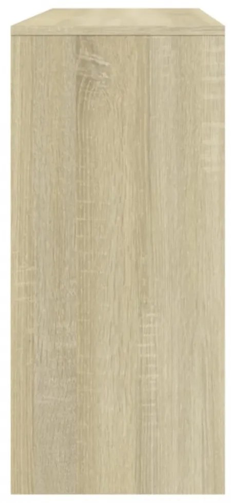 sonoma tölgy színű szerelt fa dohányzóasztal 100x35x76,5 cm