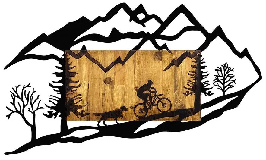 Fa fali dekoráció, Bicycle Riding in Nature 1