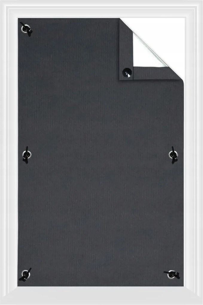 Hővédő sötétítő roló 38x75cm fúrás nélkül az ablakra