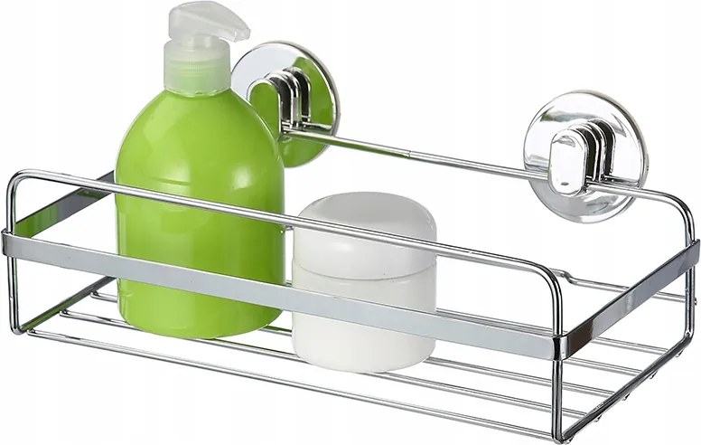 Ezüst Színű Fürdőszobái Polc Konyhai Öntapadós Drótos Tartós Stílusos