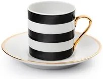 Turecký kávový set 4 šálků s podšálky, Bospor - Selamlique