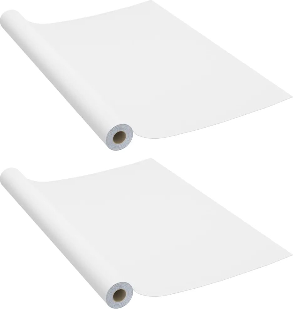 vidaXL 2 db fehér öntapadó PVC ajtófólia 500 x 90 cm