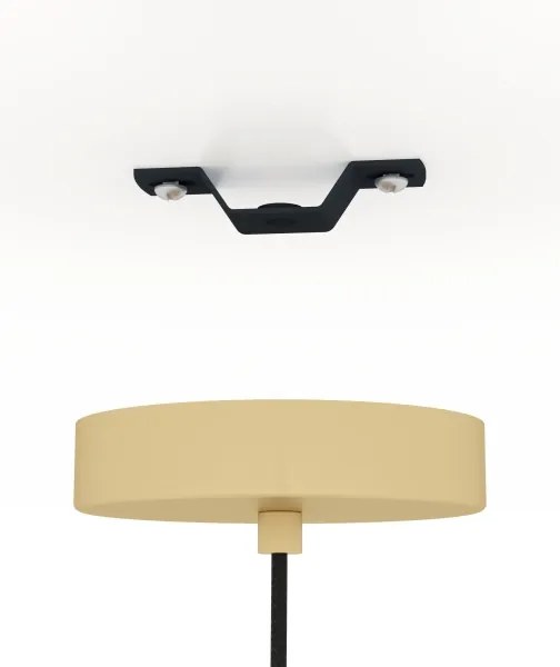 Eglo 390206 - Csillár zsinóron COROJAL 1xE27/40W/230V arany/barna