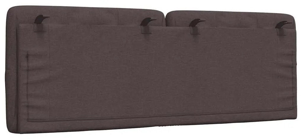 sötétbarna szövet fejtámla párna 140 cm