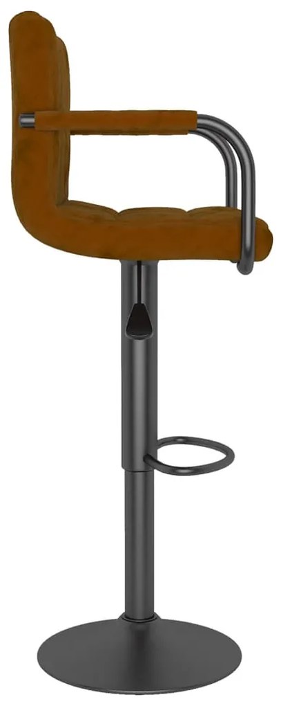 barna bársony bárszék