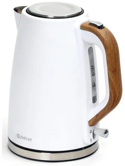 Vízforraló 1,7 l 2400W/230V rozsdamentes acél/fehér