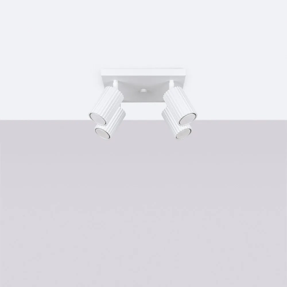 Fehér spotlámpa 25x25 cm Gleam – Sollux