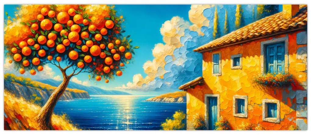 Kép - Ház narancsokkal II. (120x50 cm)