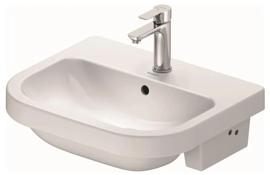 Duravit 24035500002 - Süllyesztett mosdó D-CODE 55x45,5 cm kerámia/fényes fehér