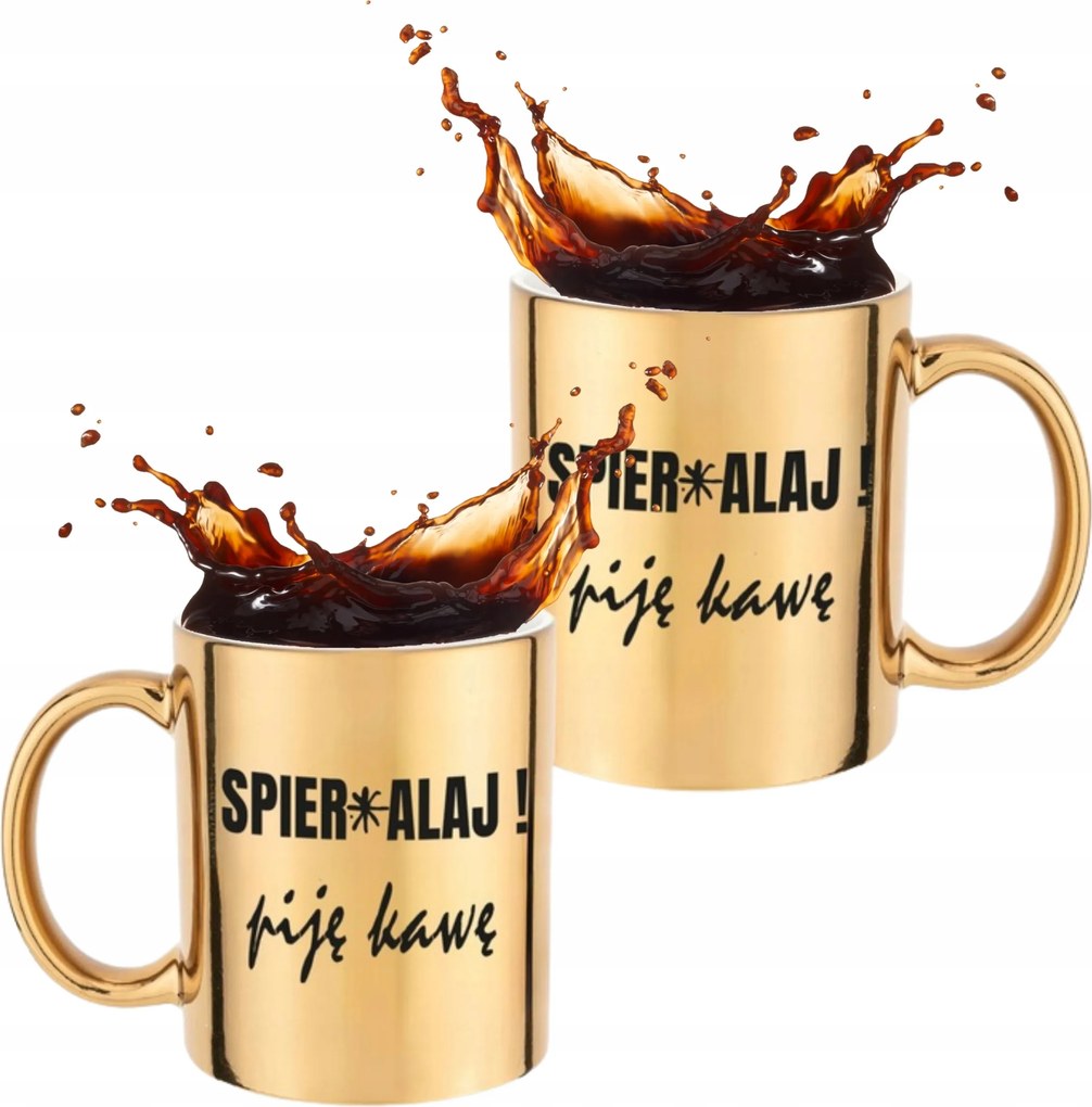 Bögre Nem Iszom Most Kávét Arany Kerámia Ideális Munka Ajándék 330 ml