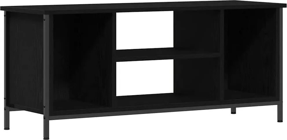 vidaXL TV szekrény Fekete tölgy 102 x 35 x 45 cm Faanyag