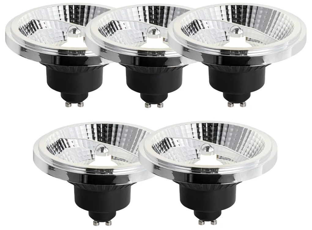 5 darabos GU10 szabályozható LED izzó készlet 111 mm 10,5W 770 lm 4000K