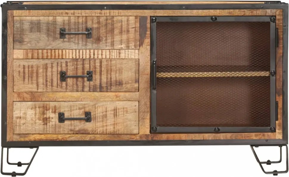 tömör nyers mangófa komód 100 x 31 x 60 cm
