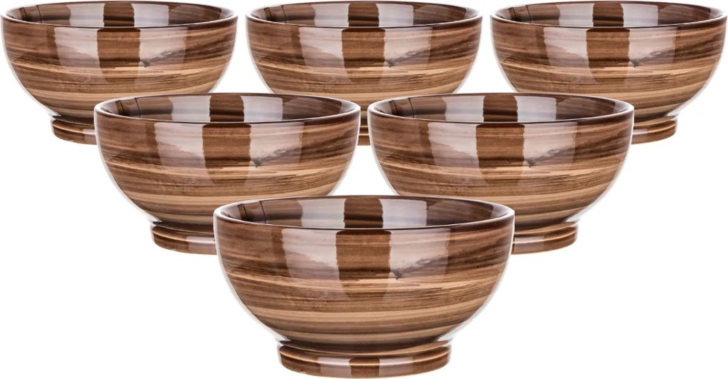 Banquet 6 tálca szett Palas 14,3 cm, barna