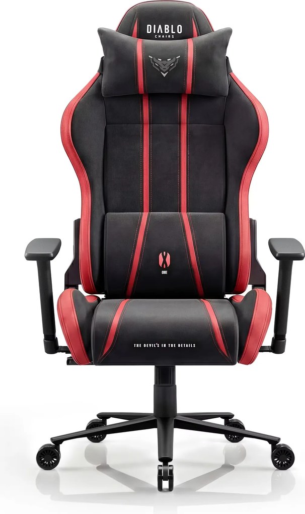 Gamer szék szövet Normal Size, fekete-piros: Diablo X-One 2.0 Bloody Mary