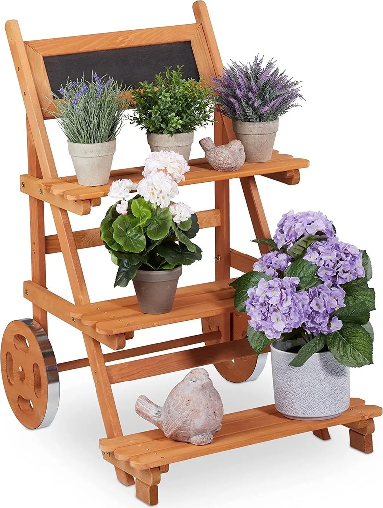 Fa virágágyás relaxdays 90,5 x 59,5 x 69 cm