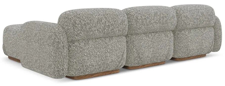 Szürke moduláris sarokkanapé (variálható sarok) Ailani – Makamii