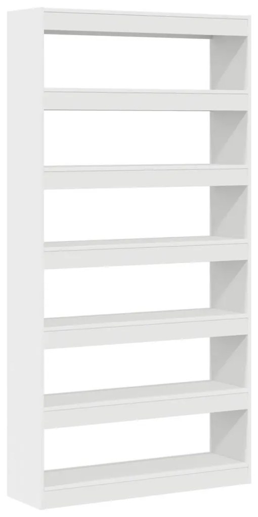 Fehér könyvespolc Fehér Szerelt fa 100 x 30 x 198 cm Polc