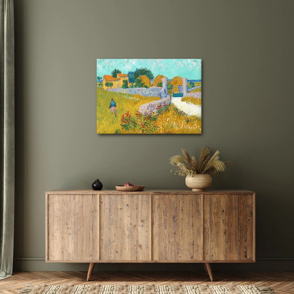 Kép - Vincent van Gogh, Farmhouse in Provence, reprodukciók (70x50 cm)