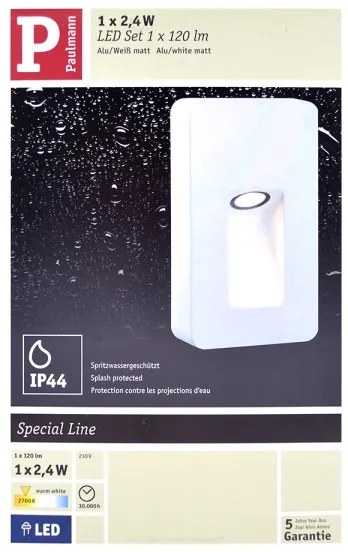 Paulmann 93809 - LED/2,4W IP44 Kültéri fali lámpa SPECIAL LINE 230V