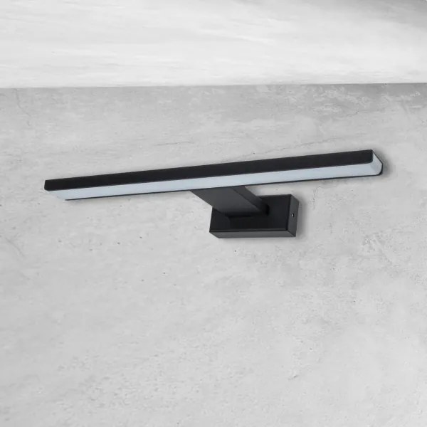 LED fürdőszobai fali lámpa SHINE LED/7W/230V 30 cm IP44 fekete