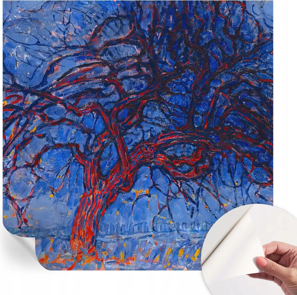 Design fali fotótapéta öntapadós Lángoló fa 250x250 cm