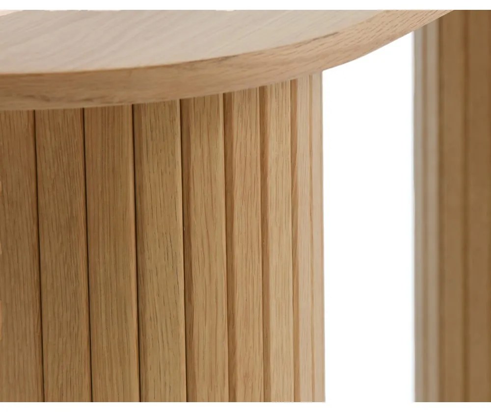 Natúr színű konzolasztal 40x130 cm Nola – Unique Furniture