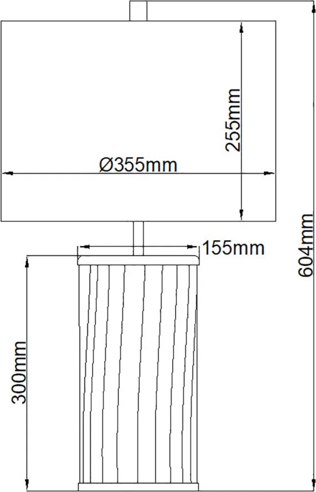Quintiesse RENO QN-RENO-SMOKE-PN Asztali lámpa 1x60W/E27