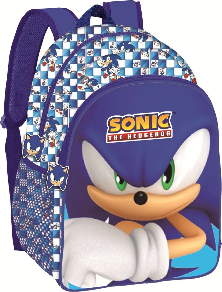 Sonic a sündisznó Modern iskolatáska, táska 40 cm