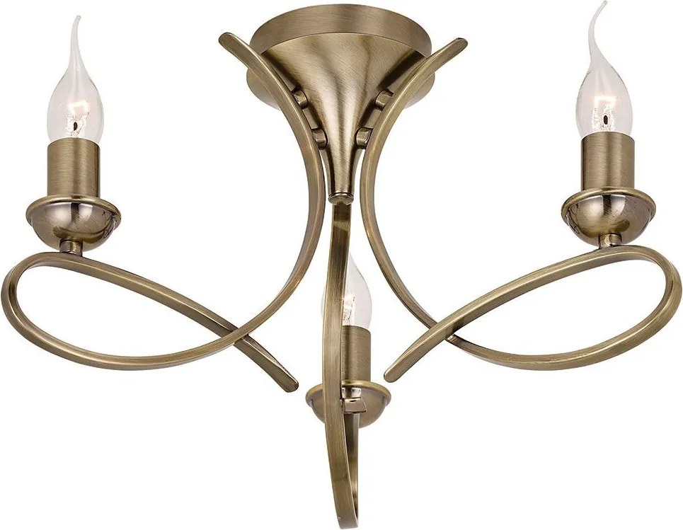 Endon PENN CA7P3BB Plafonlámpa 3x40W/E14