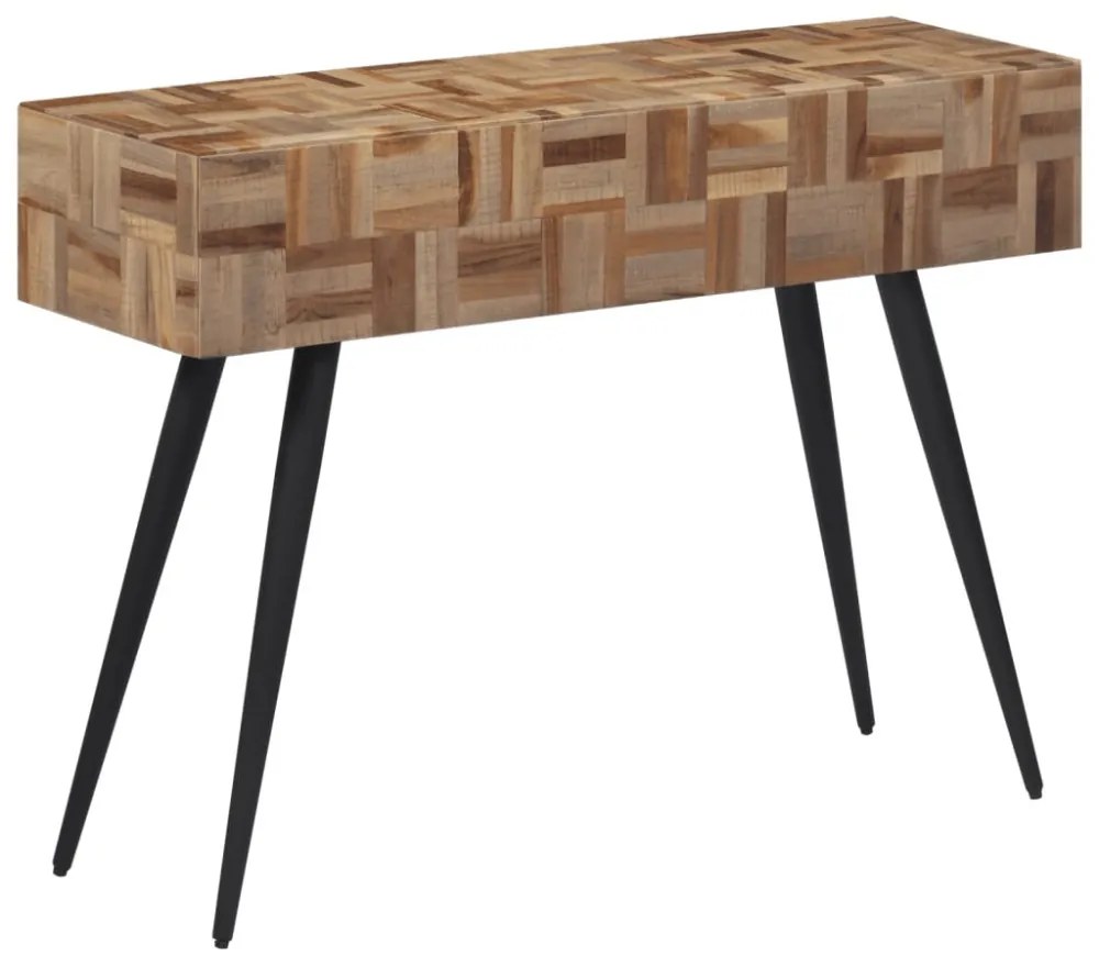 tömör újrahasznosított tíkfa tálalóasztal 110 x 34 x 80 cm
