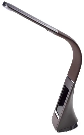 LED Szabályozható asztali lámpa kijelzővel GALA LED/6W/230V barna