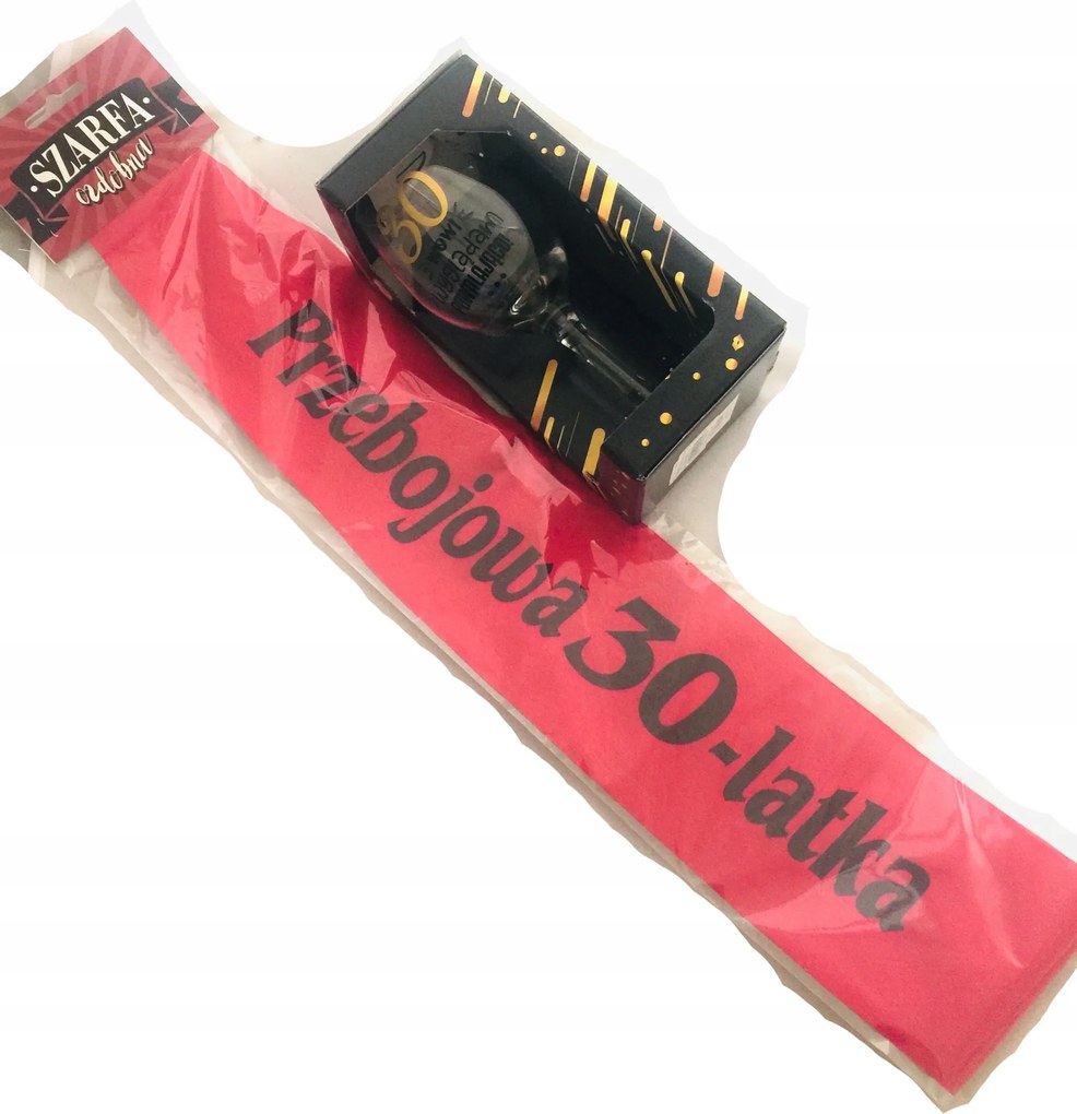 Borospohár sál szett 30. születésnapra