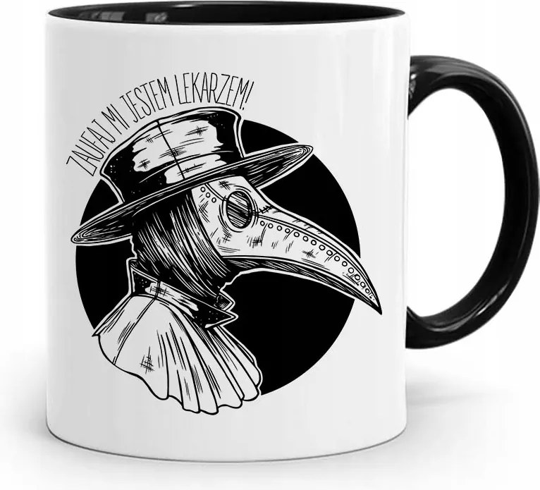 Bögre Fekete Ajándék Orvos Doktornak Bízz Bennem fényképes nyomattal