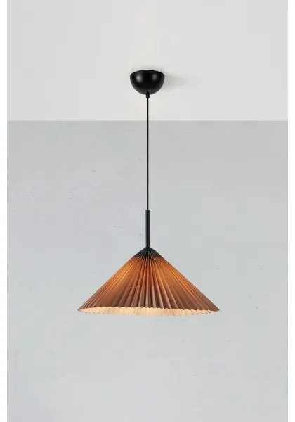 Markslöjd 108709 - Csillár zsinóron PLISADO 1xE27/40W/230V átm. 50 cm szürke