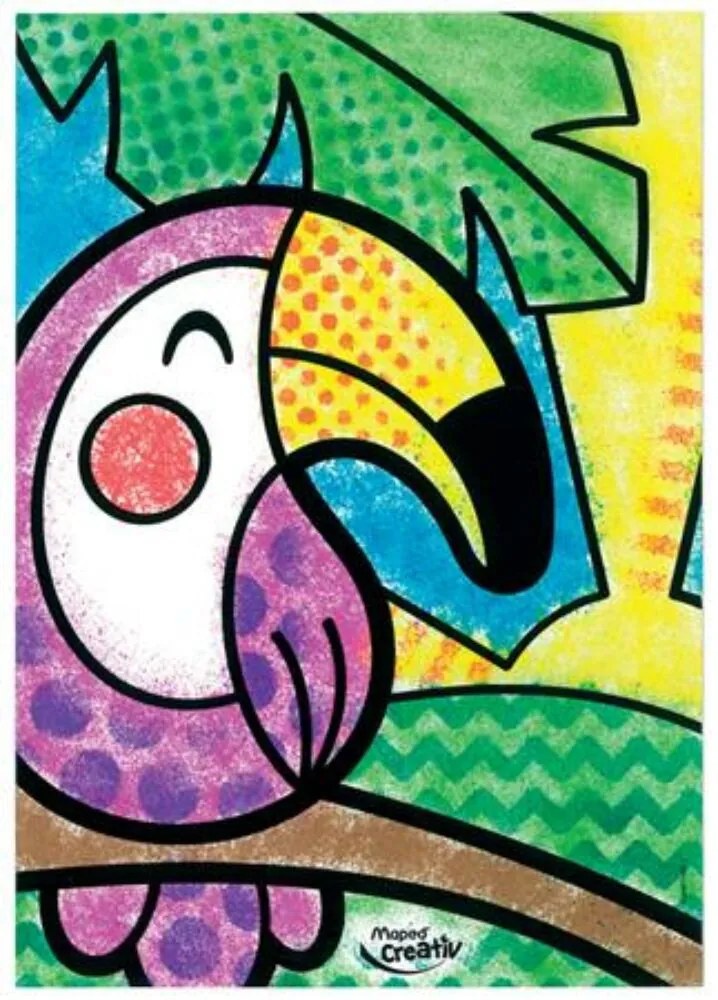 Fújós filctoll készlet, csíkozás, MAPED CREATIV Blow pen Art (IMAC846715)