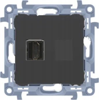 Elektromos fali aljzat Kontakt-simon fekete