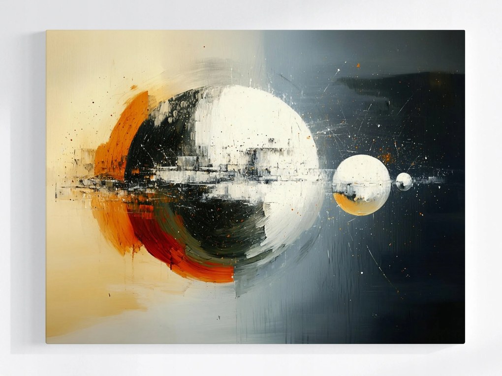 Poszter Absztrakt Kozmosz Bolygó Hold Galaxis 100x75