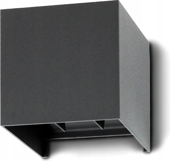 Homlokzati lámpa 6W Led modern állítható kültéri fali lámpa antracit