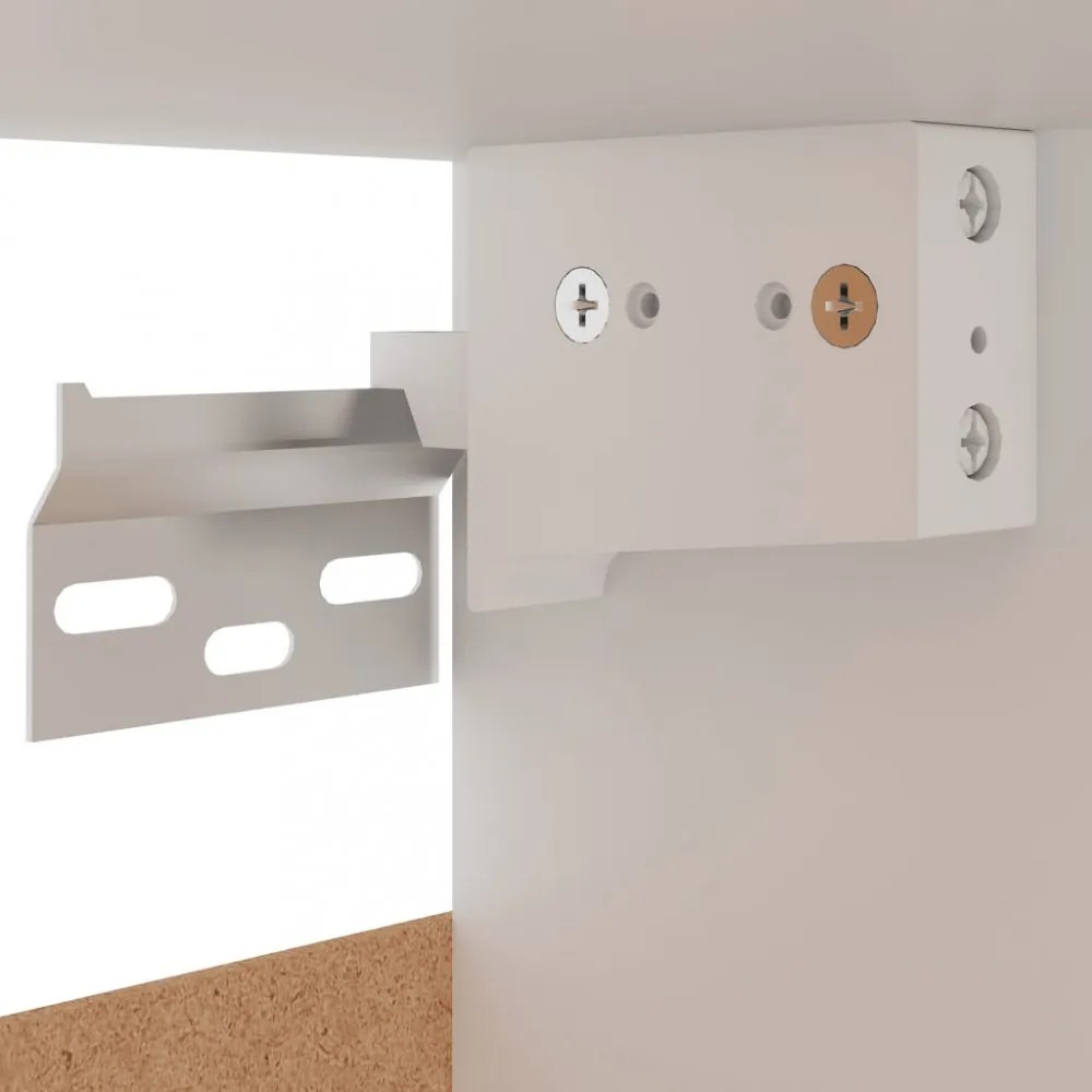 “Lyon” fehér szerelt fa függő szekrény 50 x 31 x 60 cm