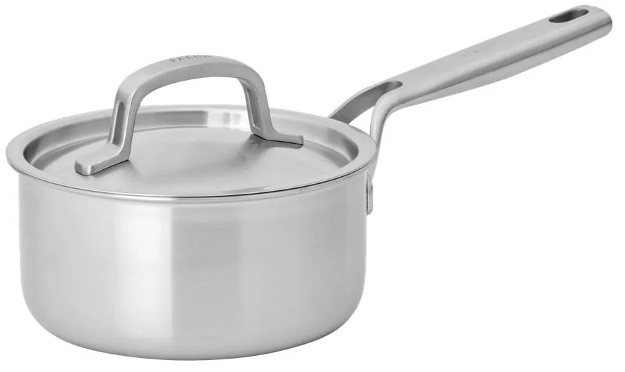 Indukciós tűzhelyhez alkalmas rozsdamentes acél edény fedővel 1,2 l Lucca 3.0 – FABINI