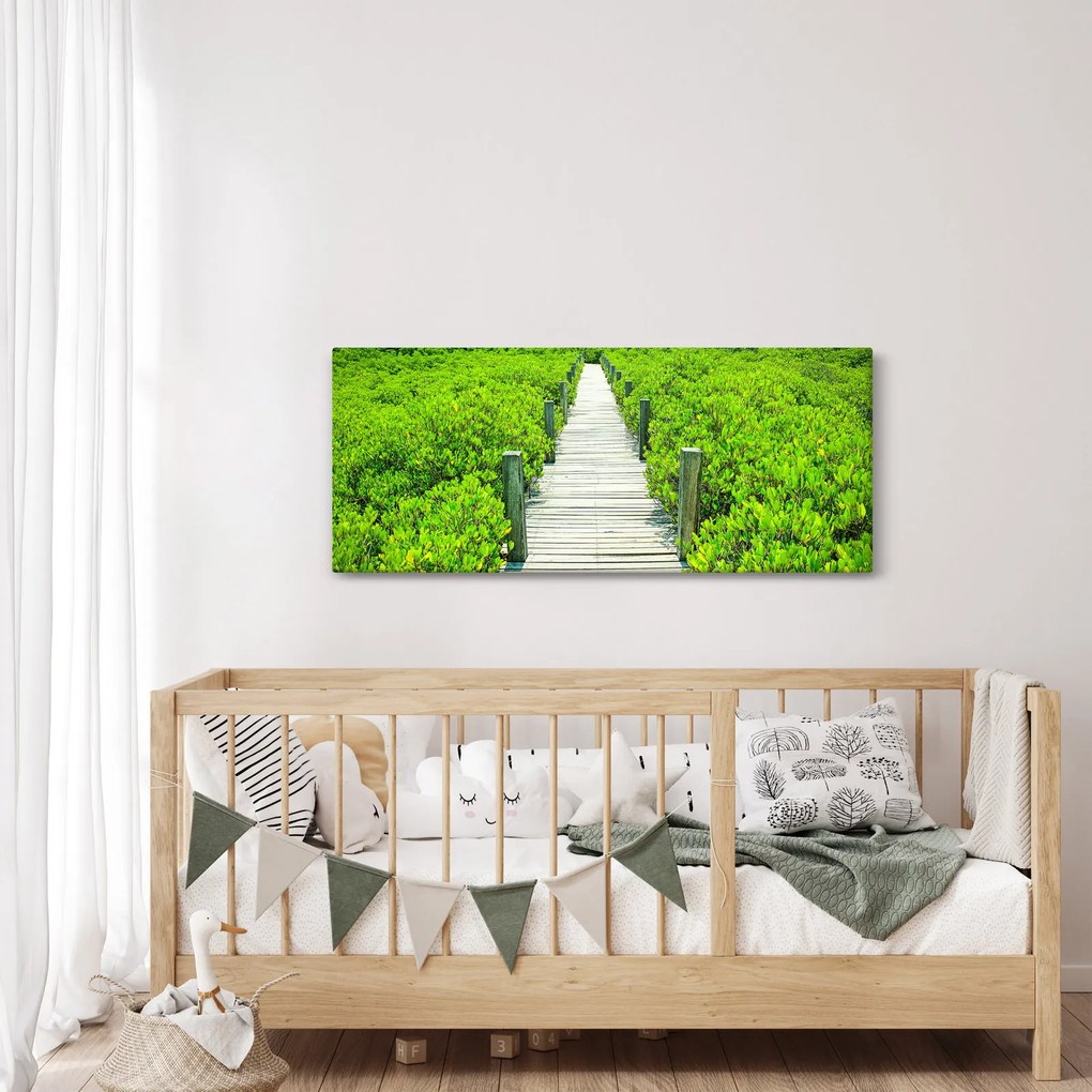 Kép - fa járda (120x50 cm)