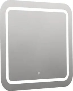 Lekerekített tükör 80x70 cm LED világítással, fűtőfólia, érzékelő állítható hőmérséklettel 2700-6500K, IP44 ZIL8070KTLEDS