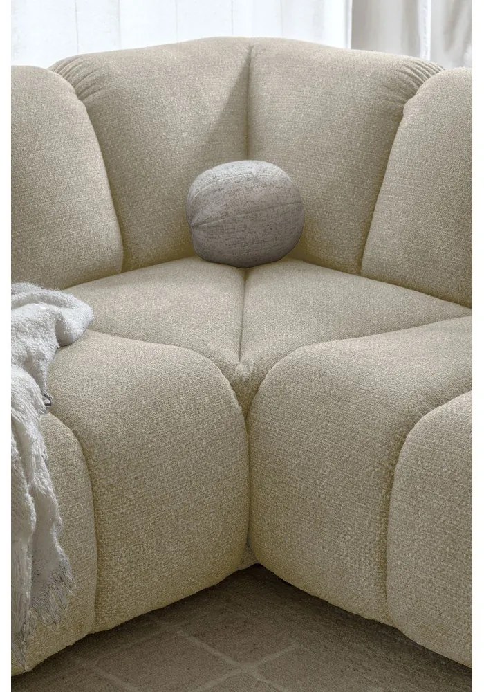 Bézs sarokkanapé (bal oldali-L alakú) Shell – Miuform