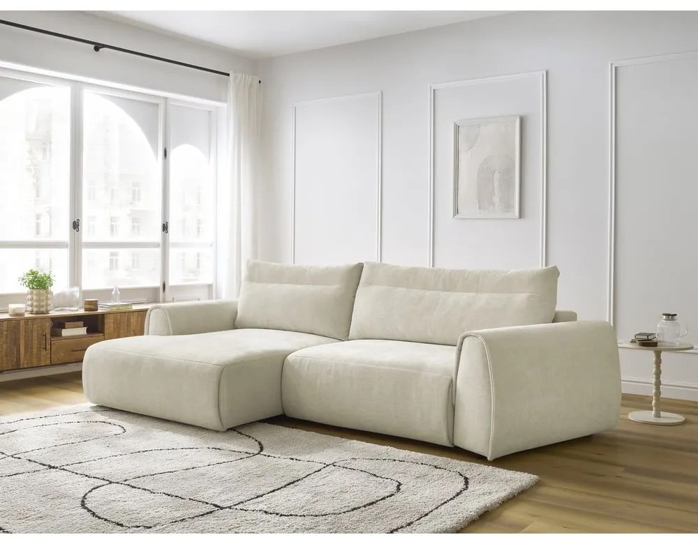 Bézs sarokkanapé Aden – Bobochic Paris